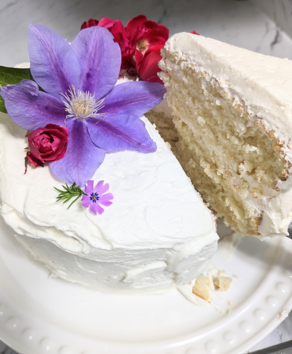 Homemade Vanilla Cake with Buttercream&nbsp;Icing