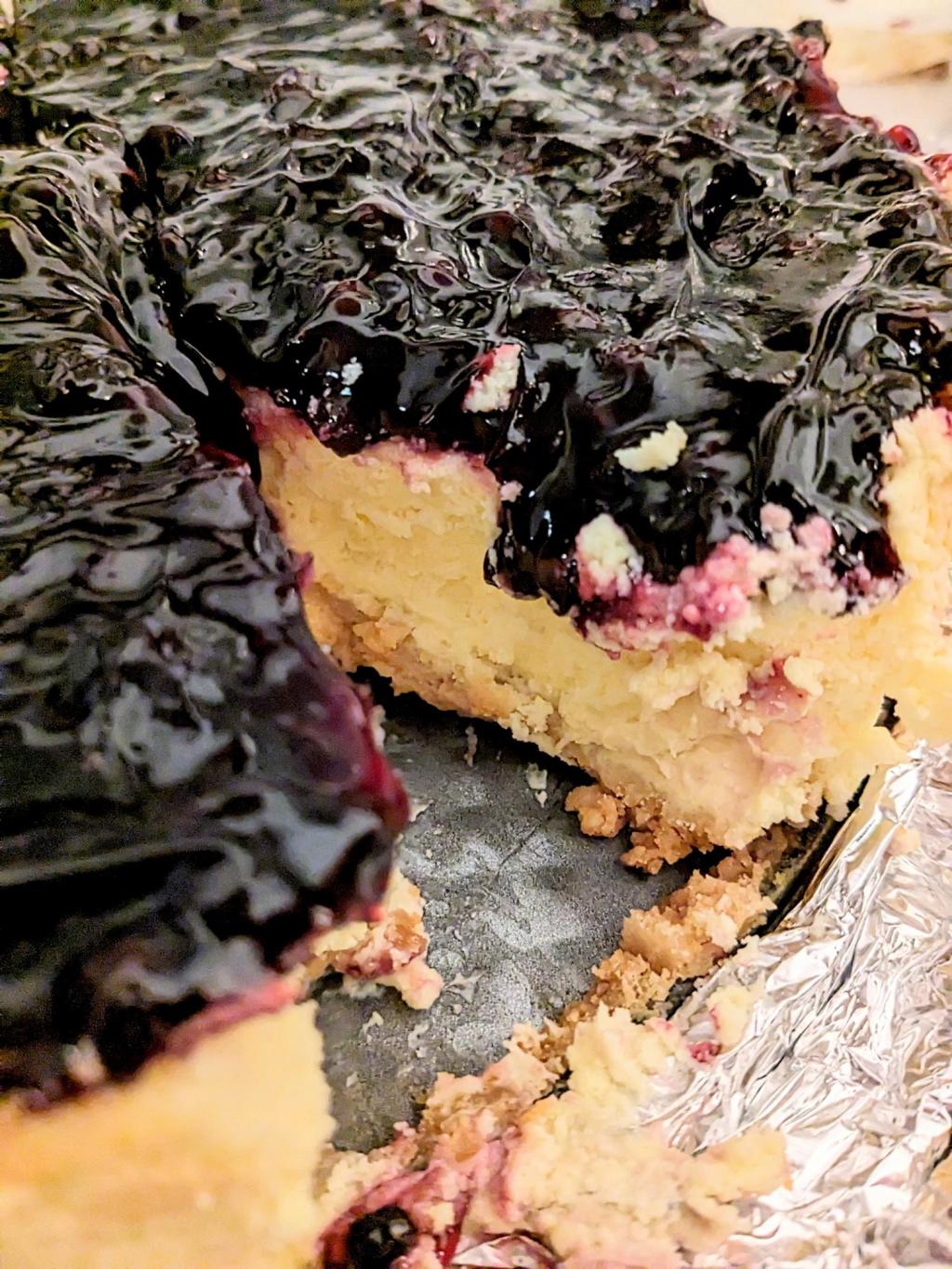 Homemade Cheesecake with Blueberry&nbsp;Topping